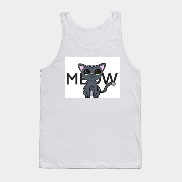 Kitteh Tank Top by Wyrd Merch